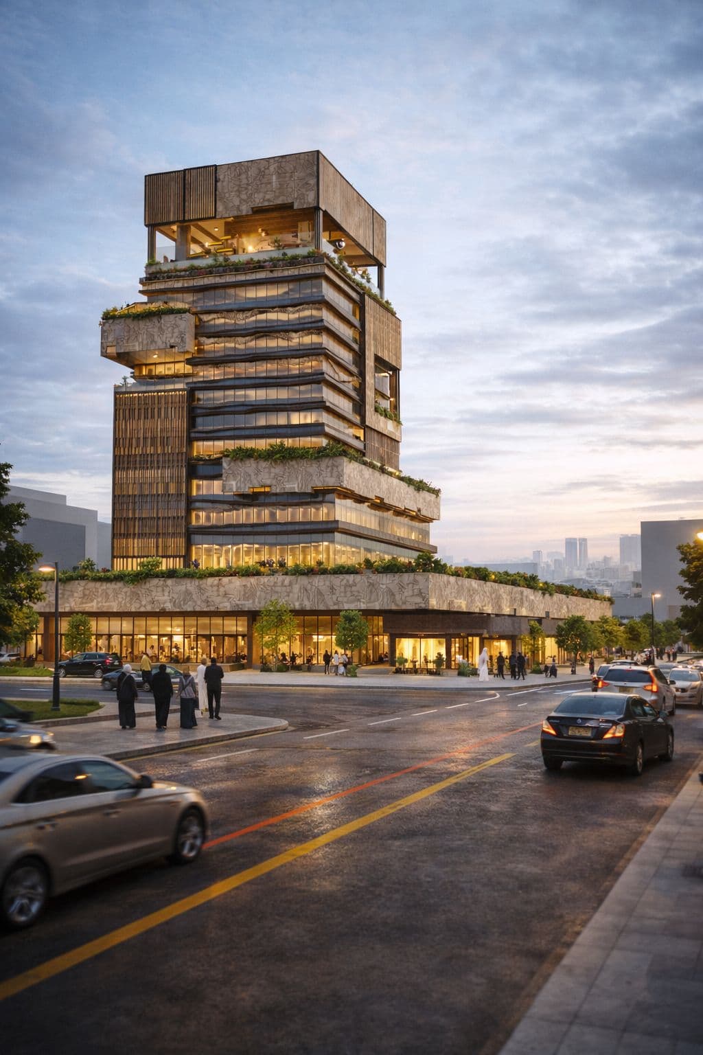Terraced Business Tower